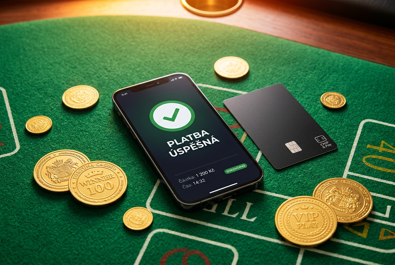 Detailní pohled na smartphone a bezkontaktní platbu